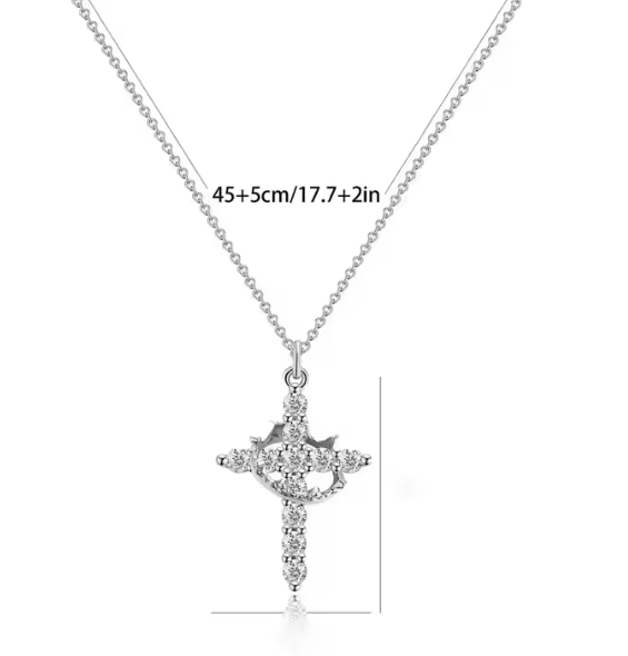 Collar Cruz Pavimentada Corona Girada