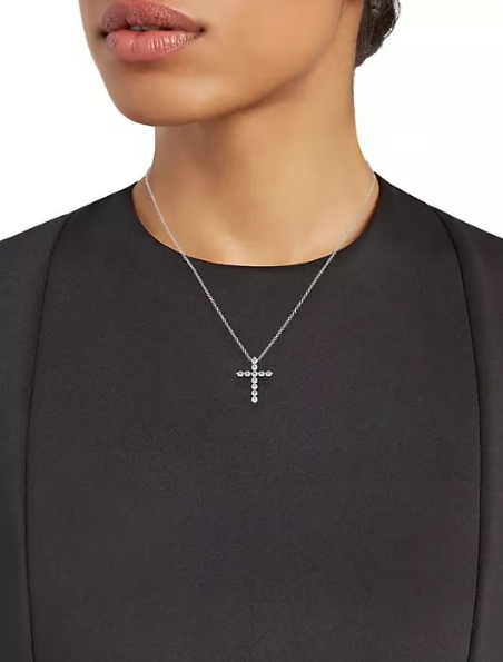 Collar Cruz Pavimentada Corona Girada